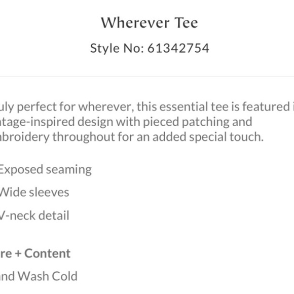 Free People Wherever Tee - Picture 3 of 5